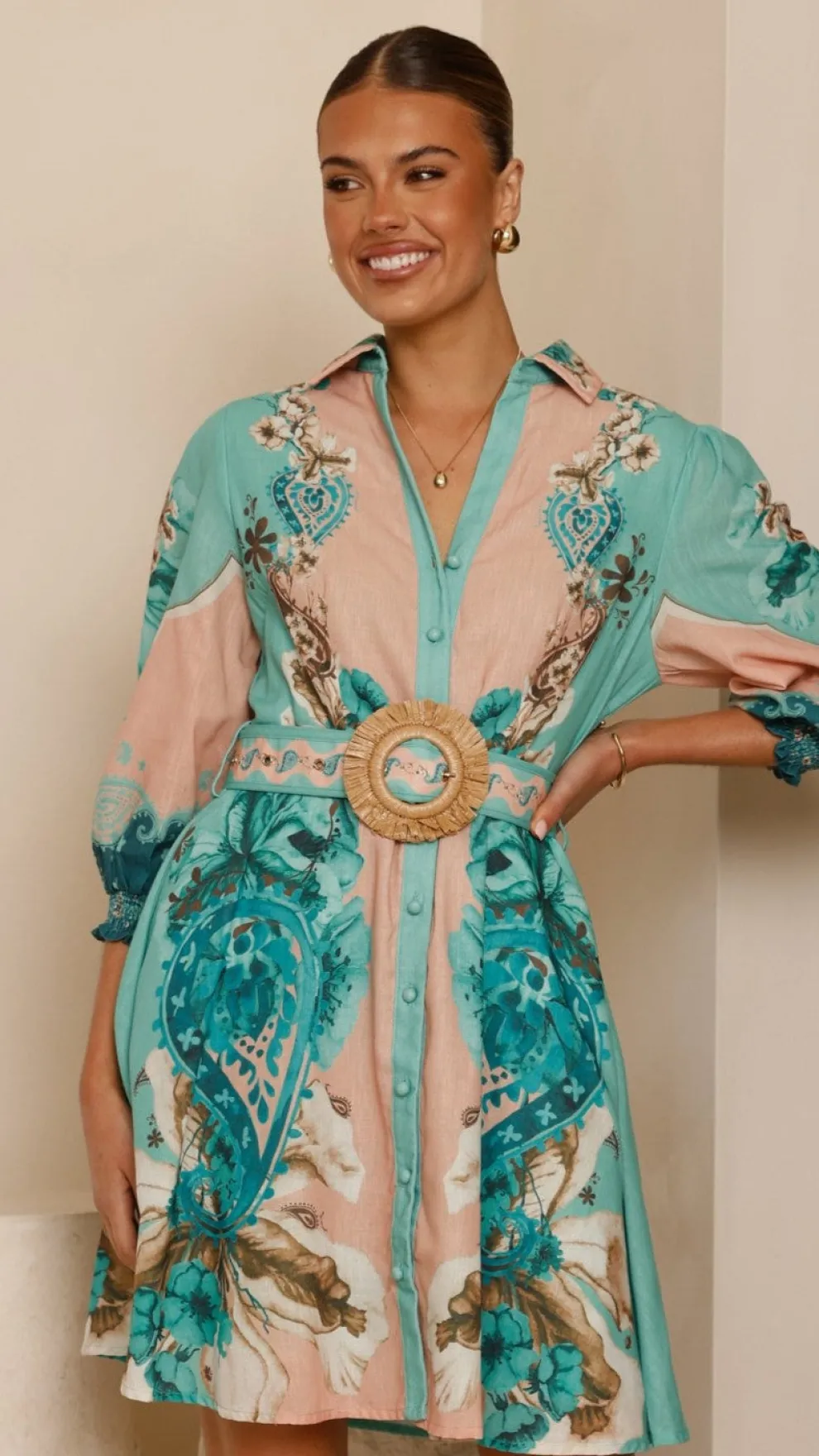 Macy Mini Dress - Willow Print