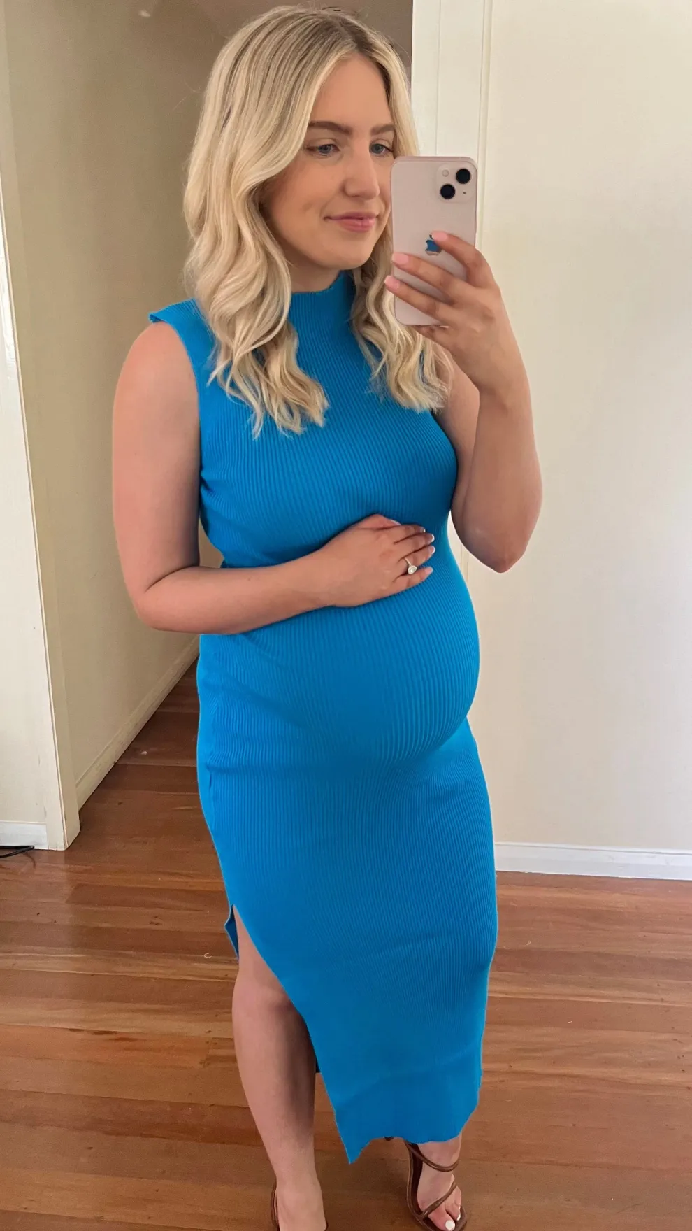 Mae Knit Dress - Blue