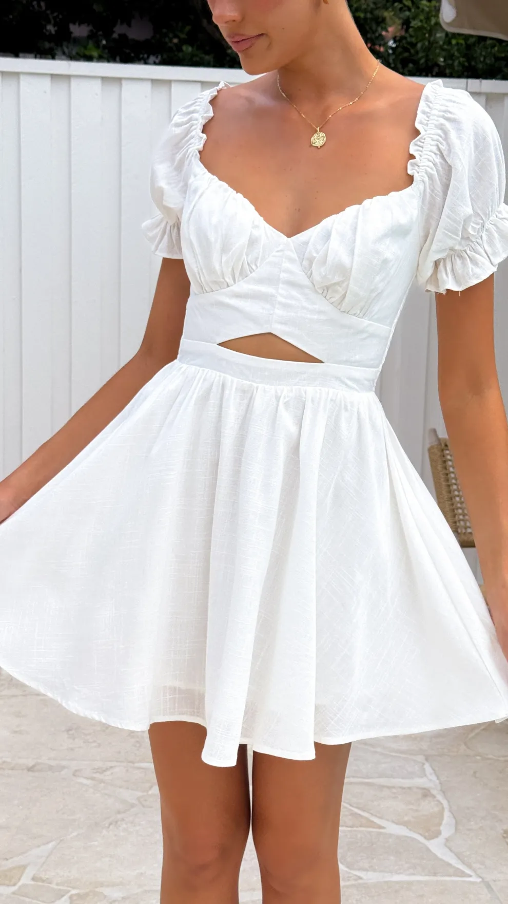 Magnolia Mini Dress - White