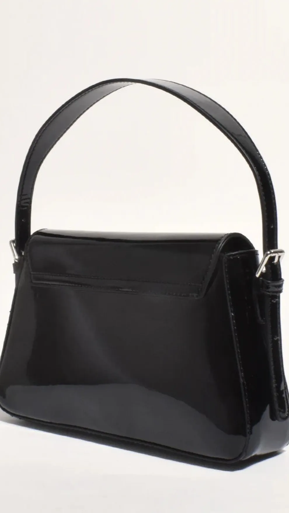 Maisie High Shine Handbag - Black