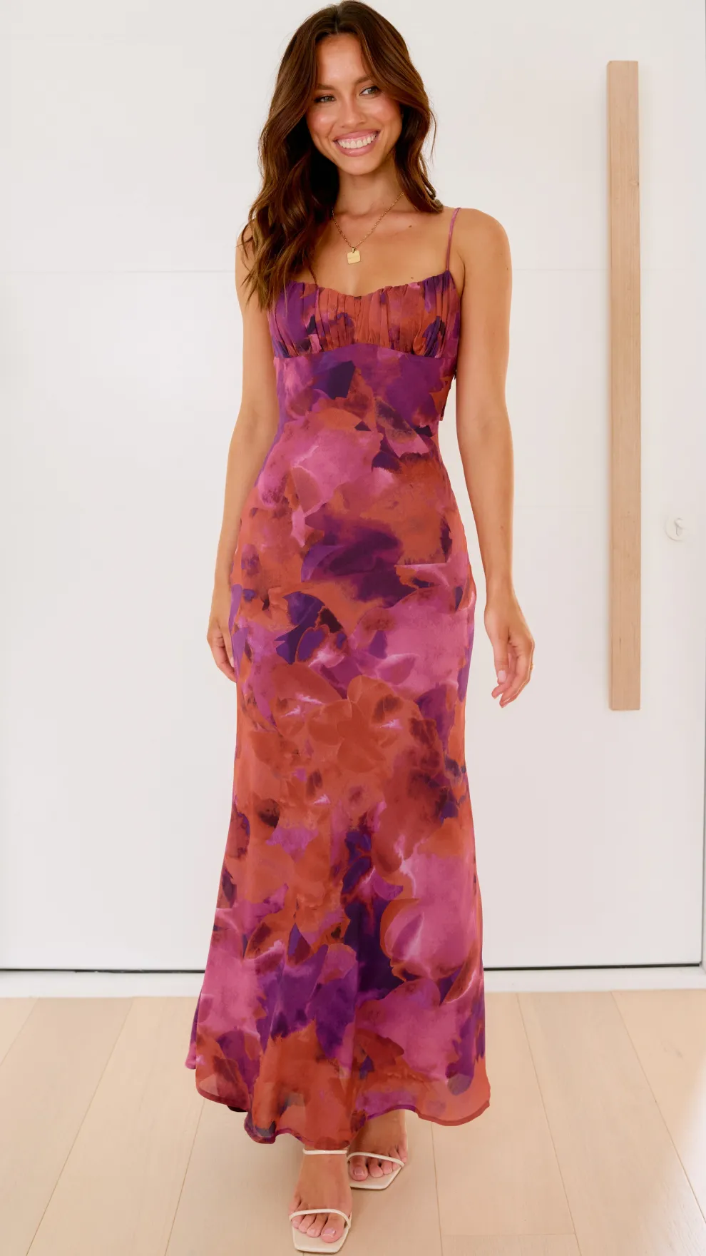 Margie Midi Dress - Dark Rose