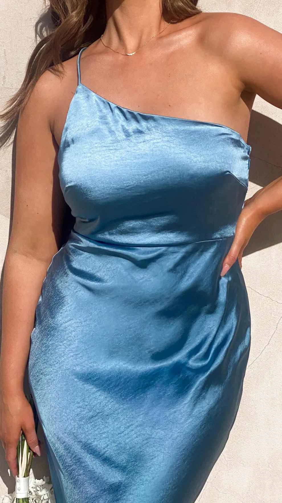 Margot Maxi Dress - Steel Blue