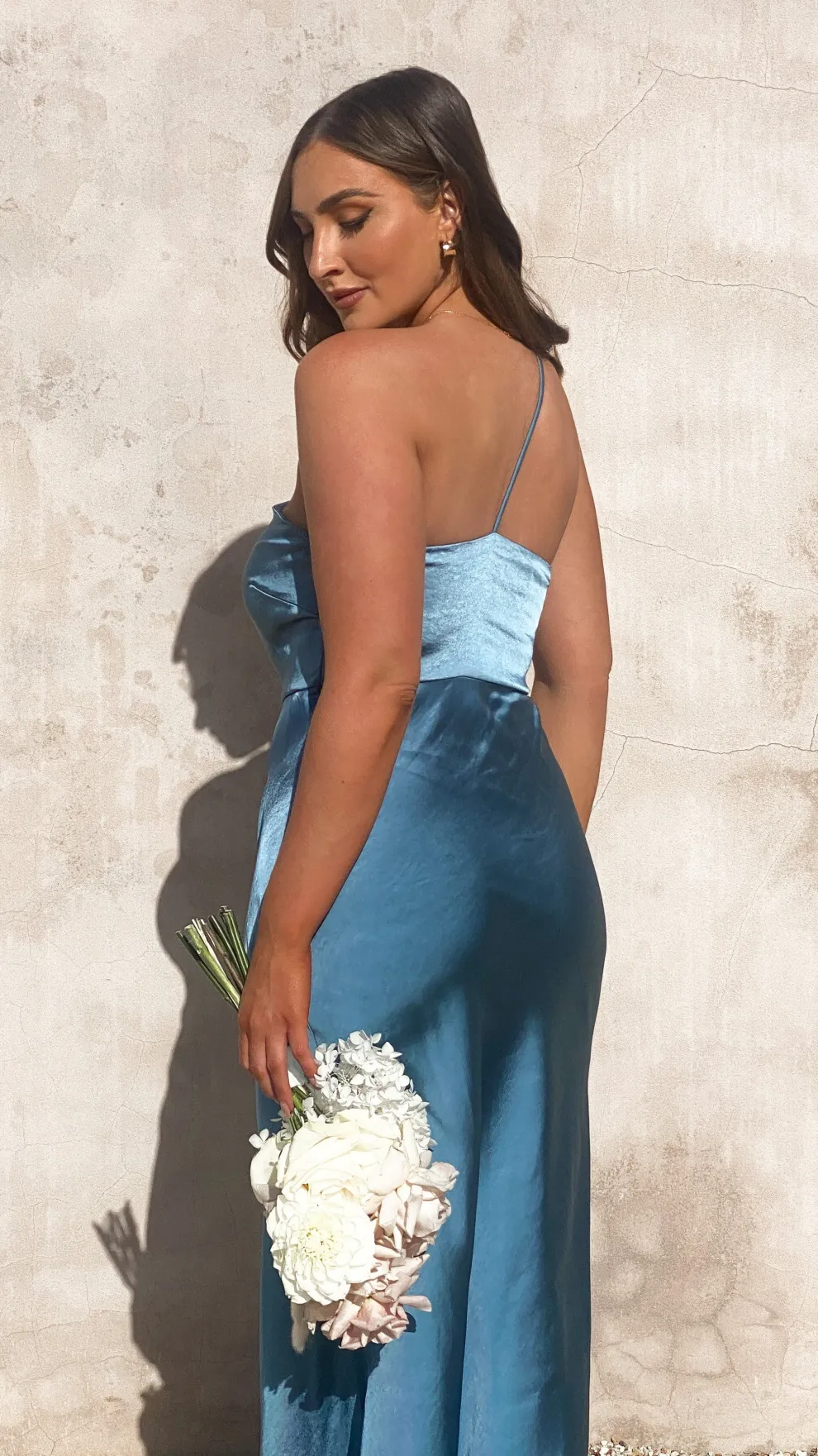 Margot Maxi Dress - Steel Blue