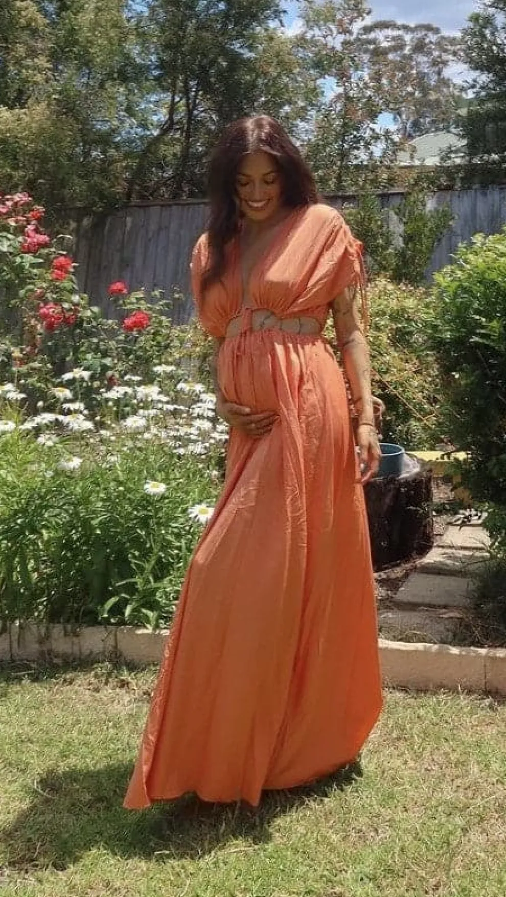 Marilyn Maxi Dress - Tangerine