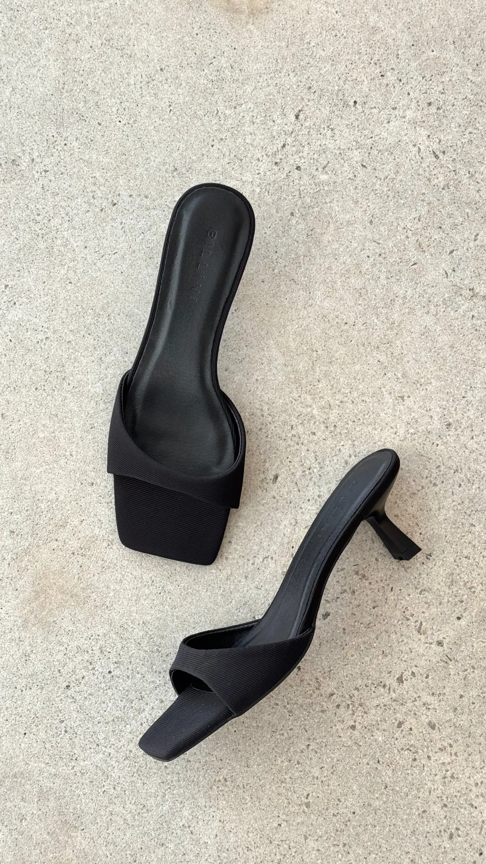 Meadow Heel - Black Grosgrain