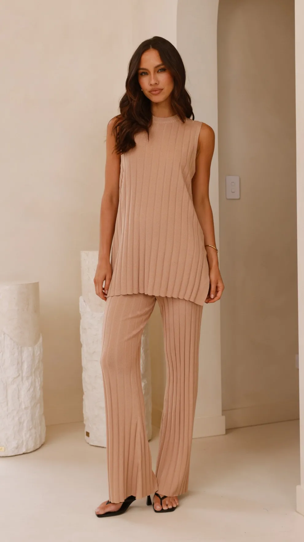 Megan Knit Pants - Camel