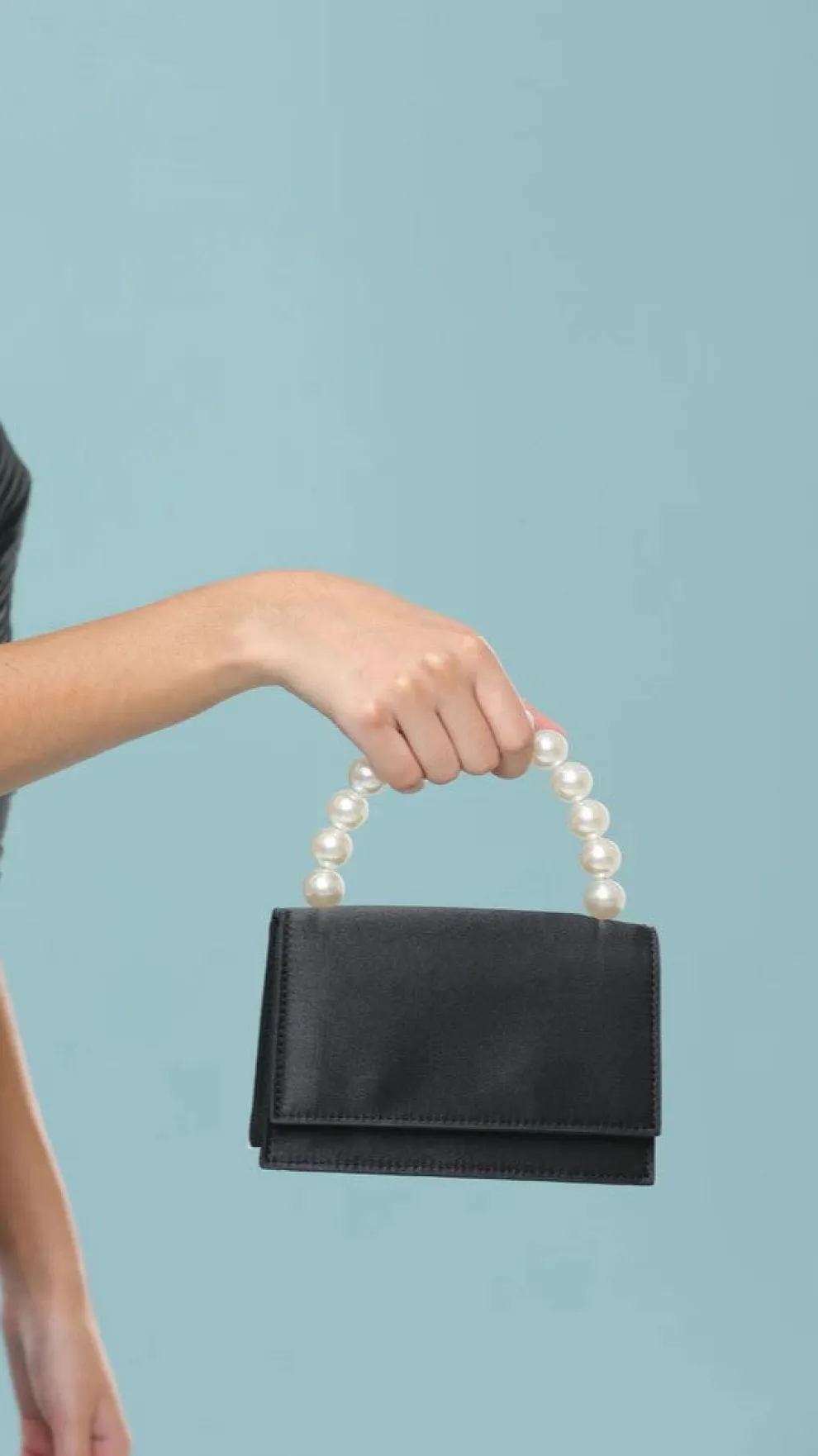 Melanie Top Handle Bag - Black