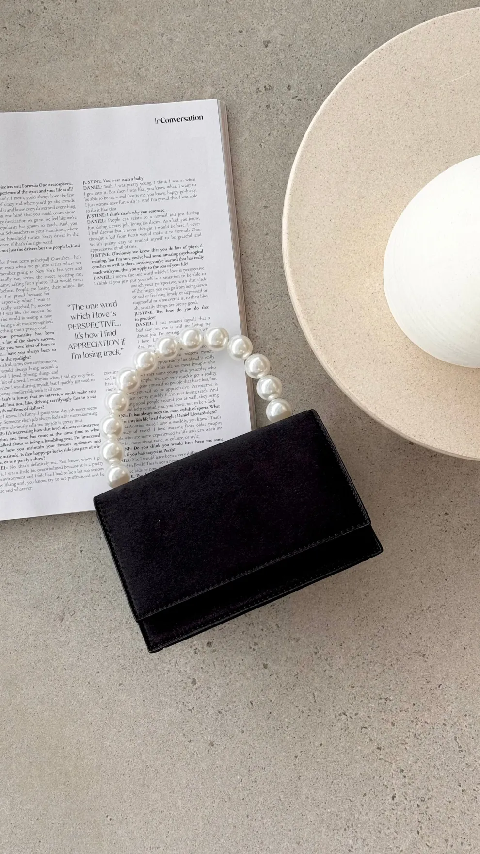 Melanie Top Handle Bag - Black