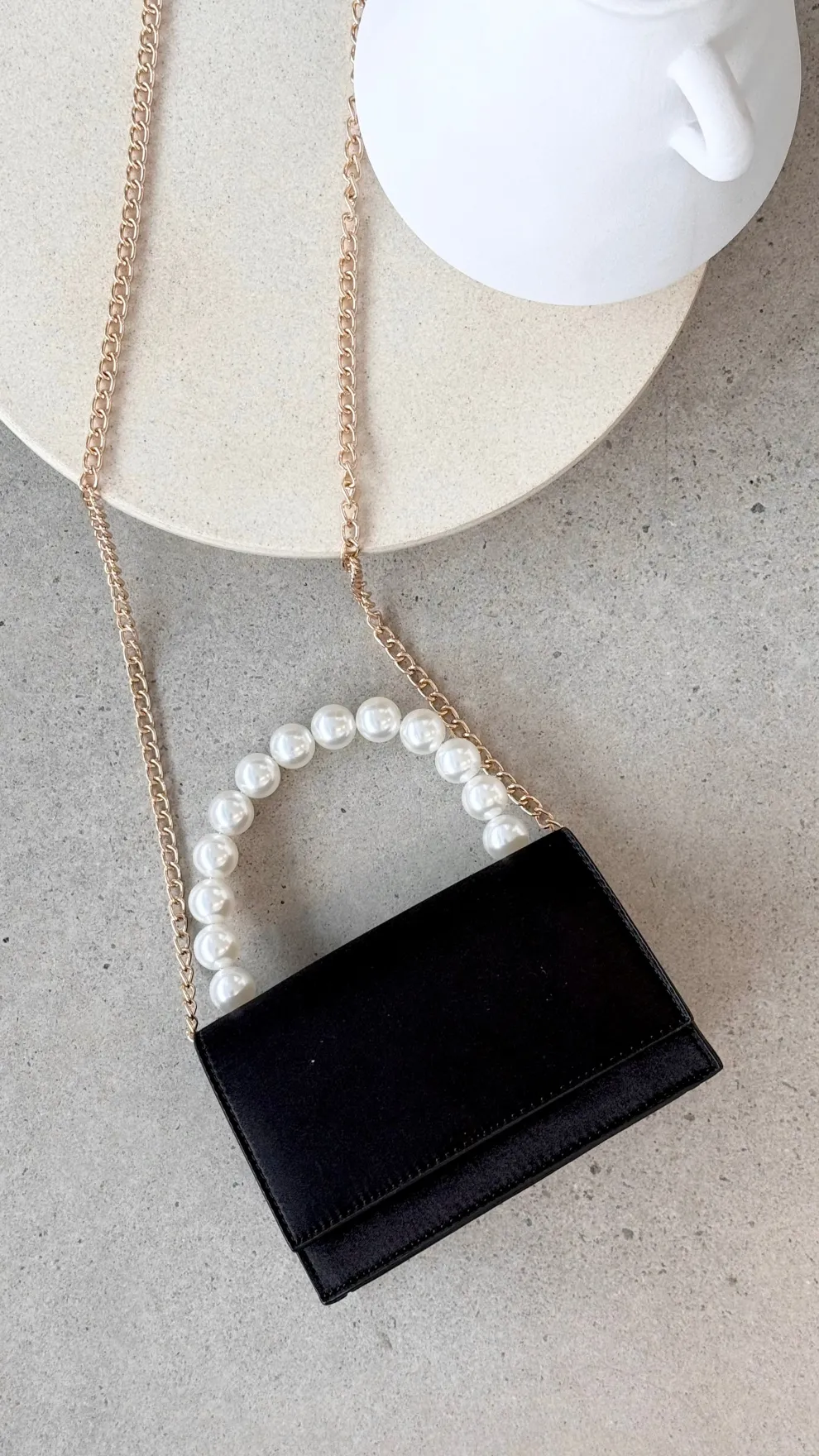 Melanie Top Handle Bag - Black