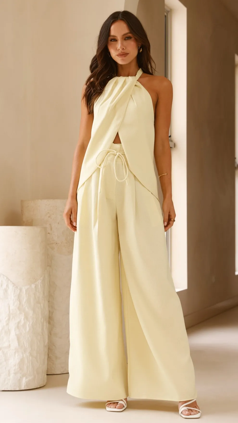 Melinda Halter Top - Soft Yellow