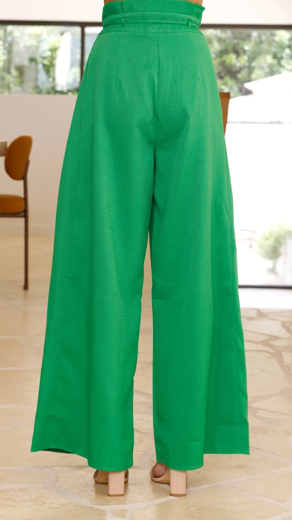 Melinda High Waist Pants - Green