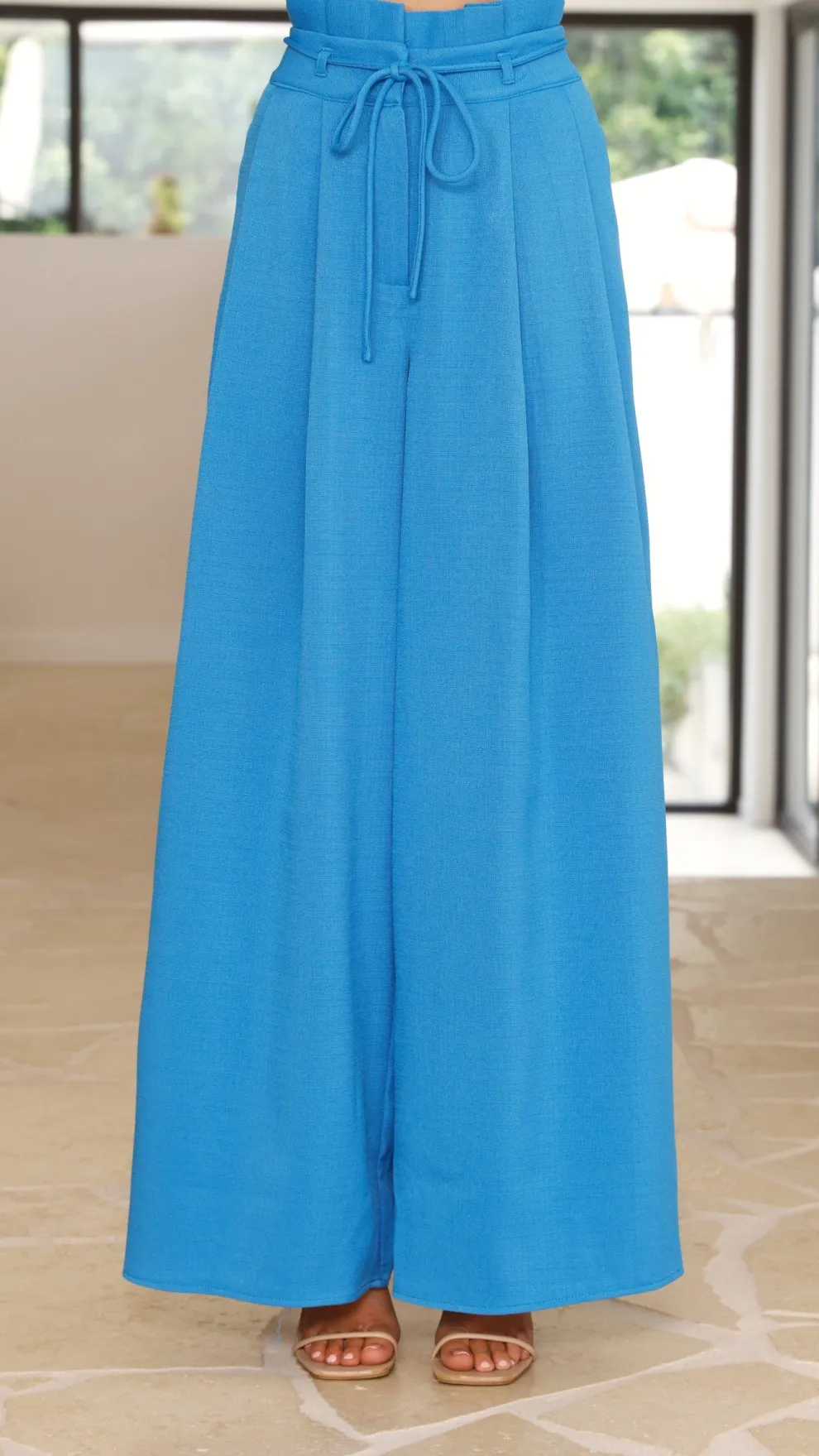 Melinda High Waist Pants - Blue