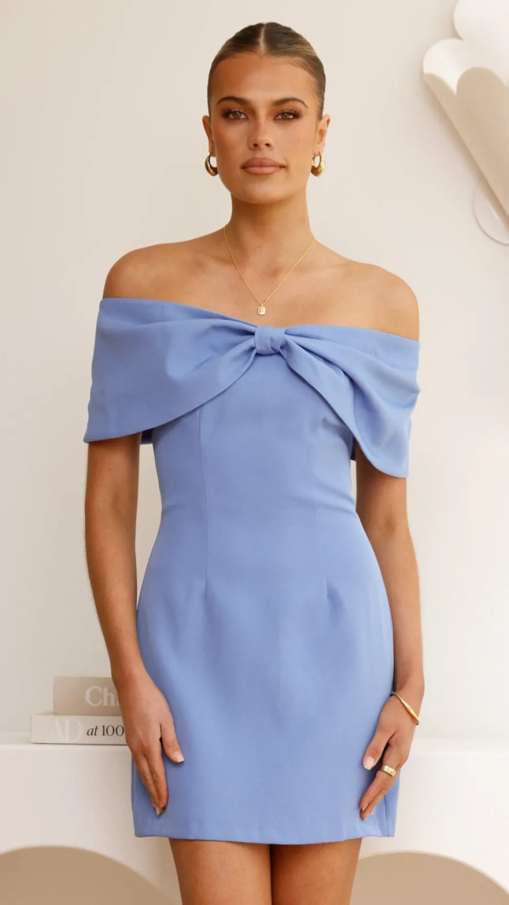 Mia Mini Dress - Blue