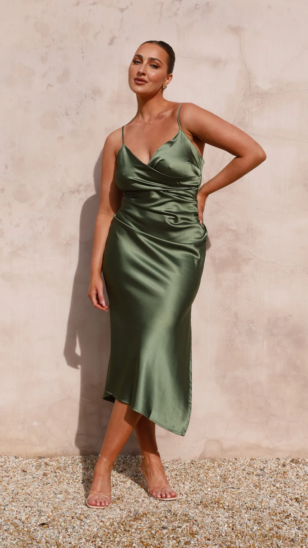 Monte Midi Dress - Olive