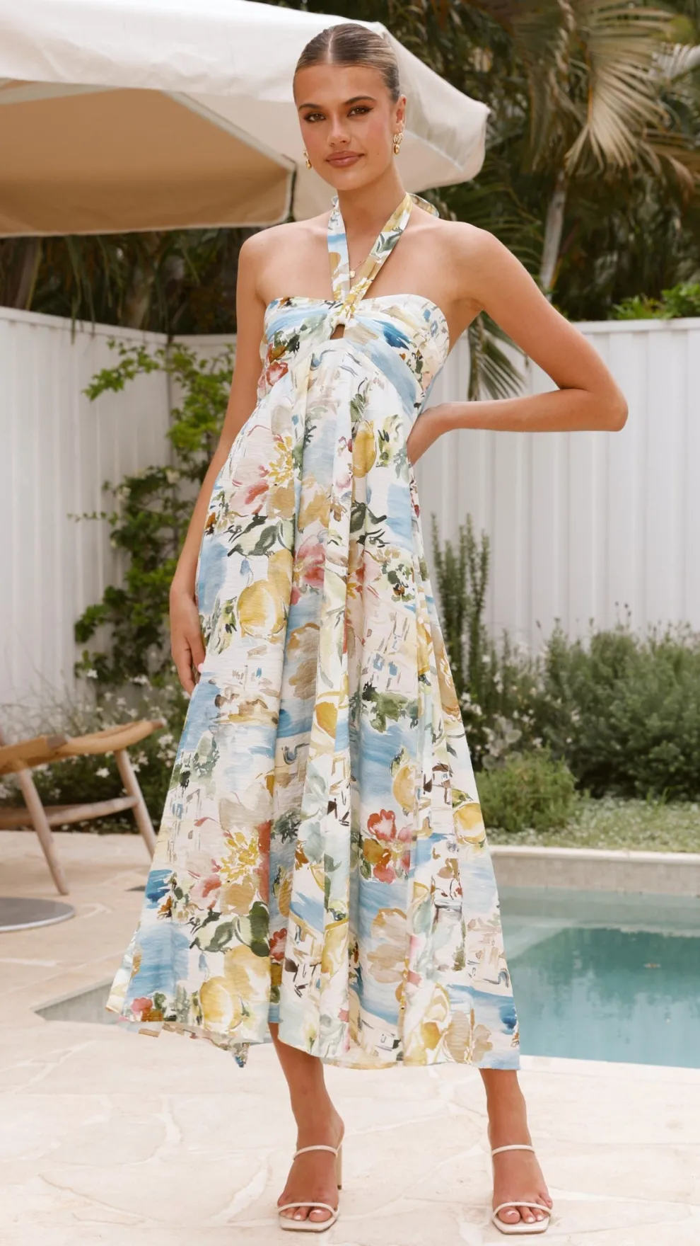 Nella Maxi Dress - Coastal Bliss