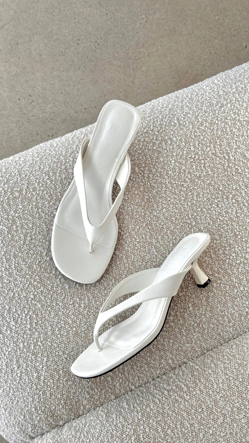 Niesha Heel - White Shine