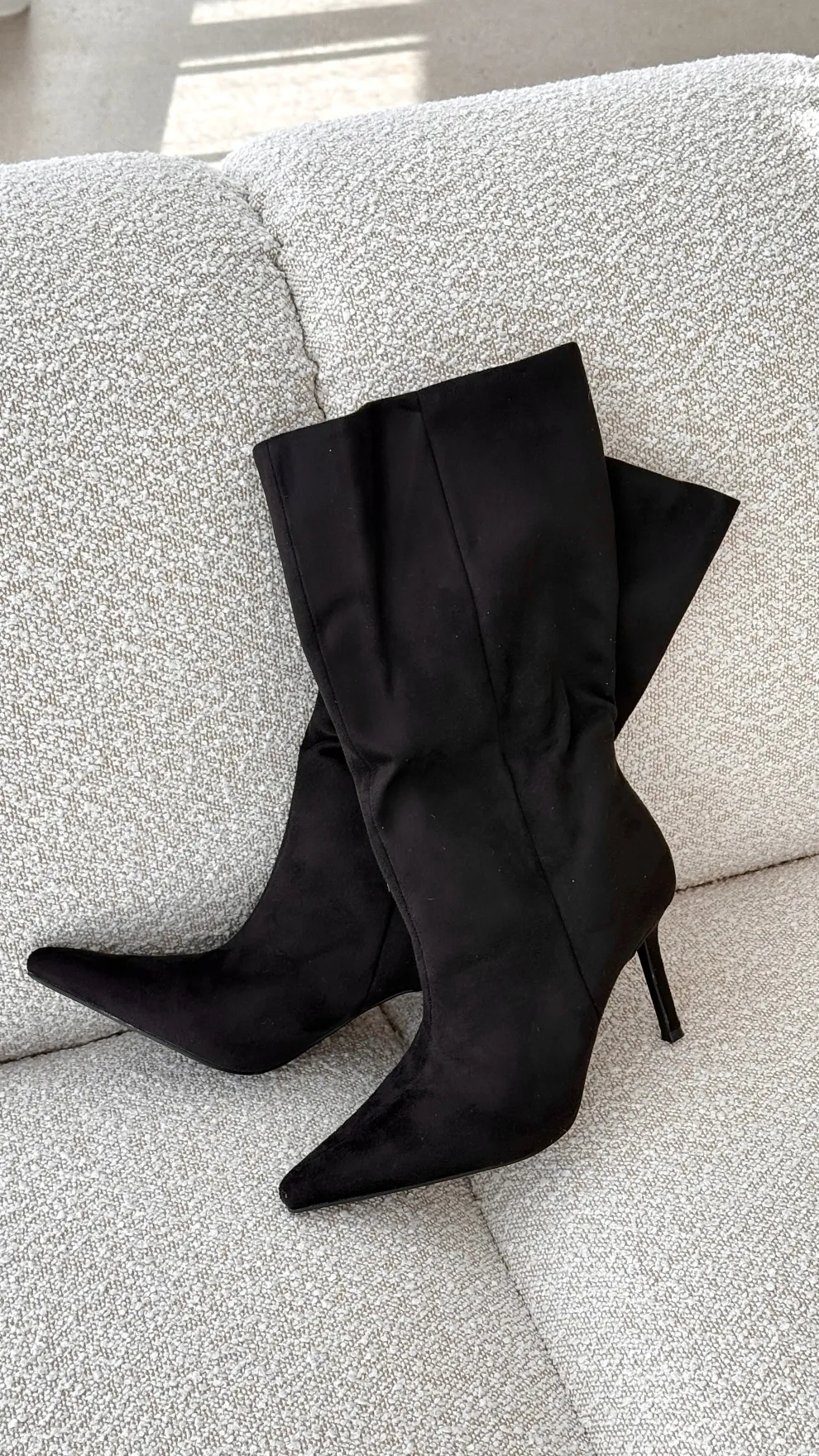 Nour Boots - Black Suede