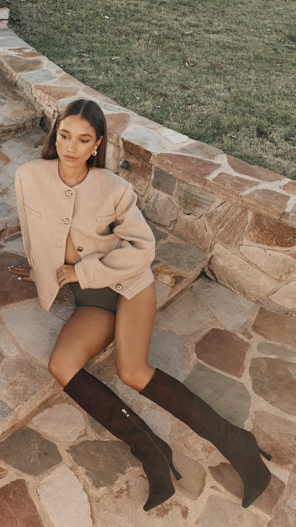 Nour Boots - Black Suede