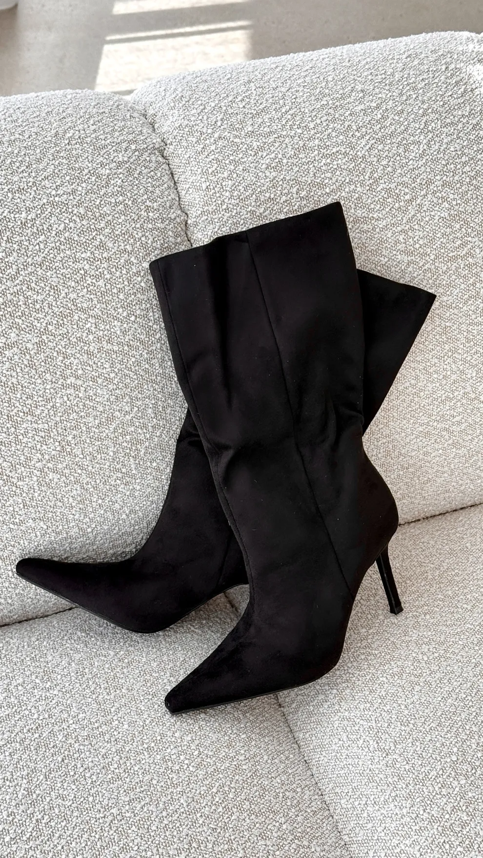 Nour Boots - Black Suede