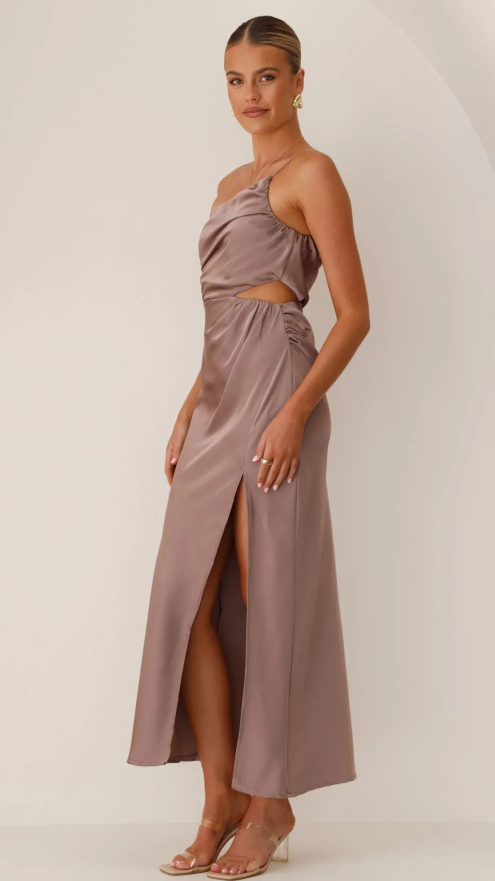 Nyla Maxi Dress - Mushroom