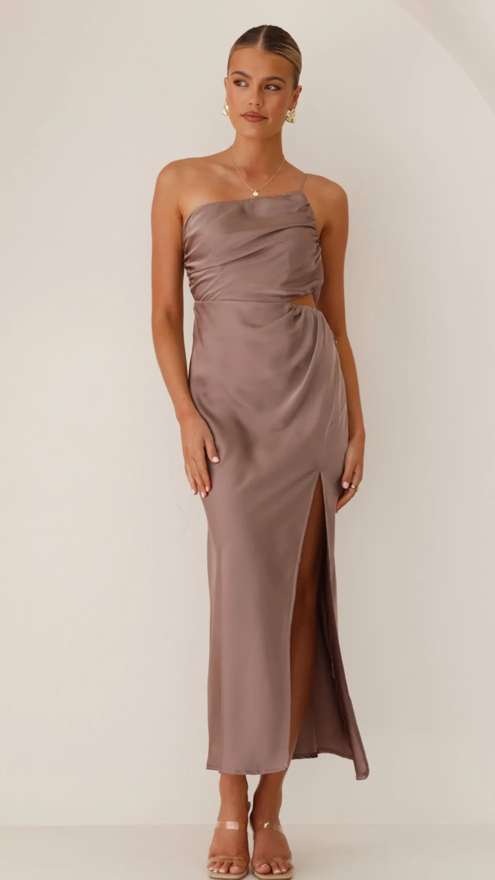 Nyla Maxi Dress - Mushroom