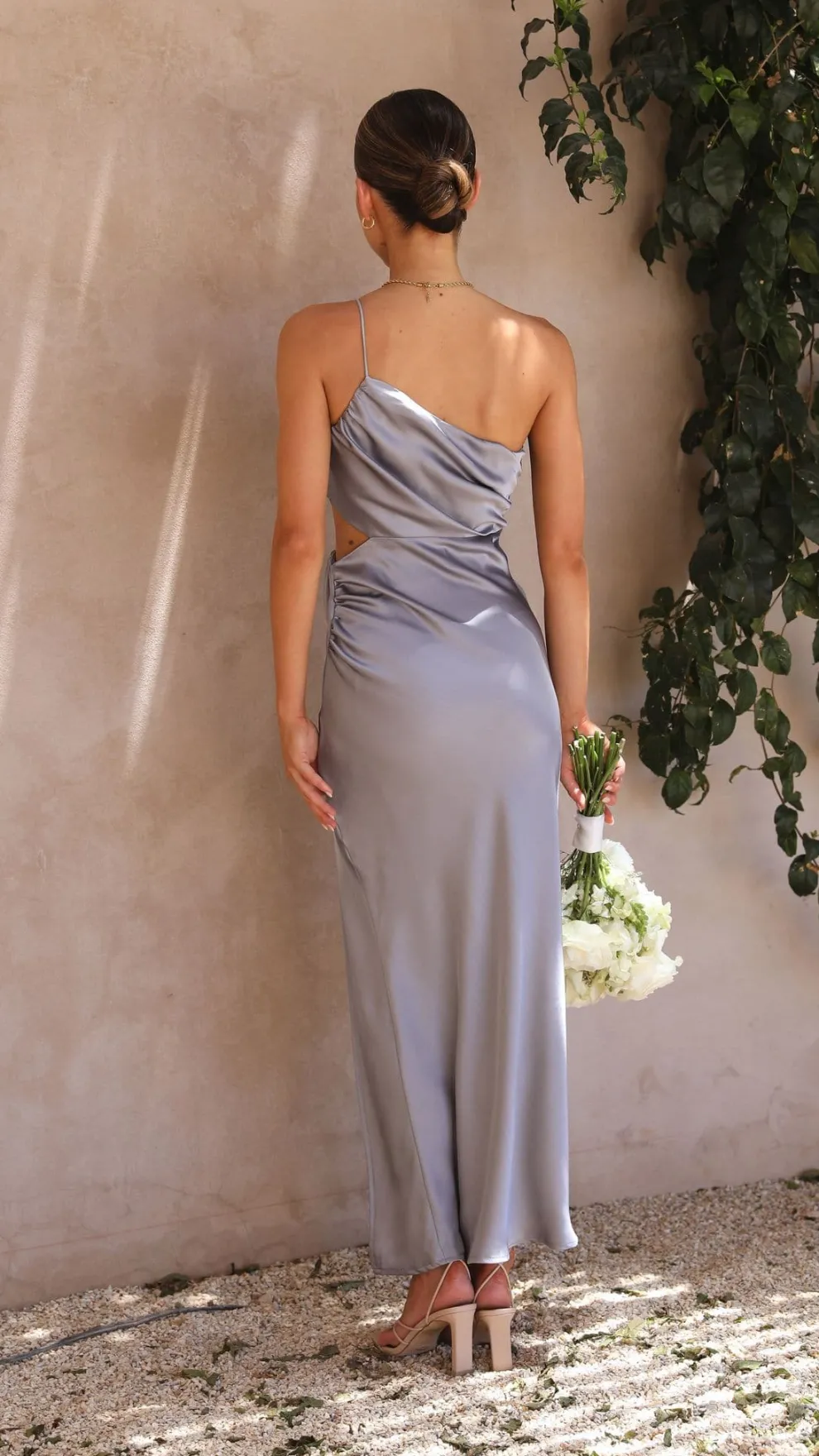 Nyla Maxi Dress - Steel Blue
