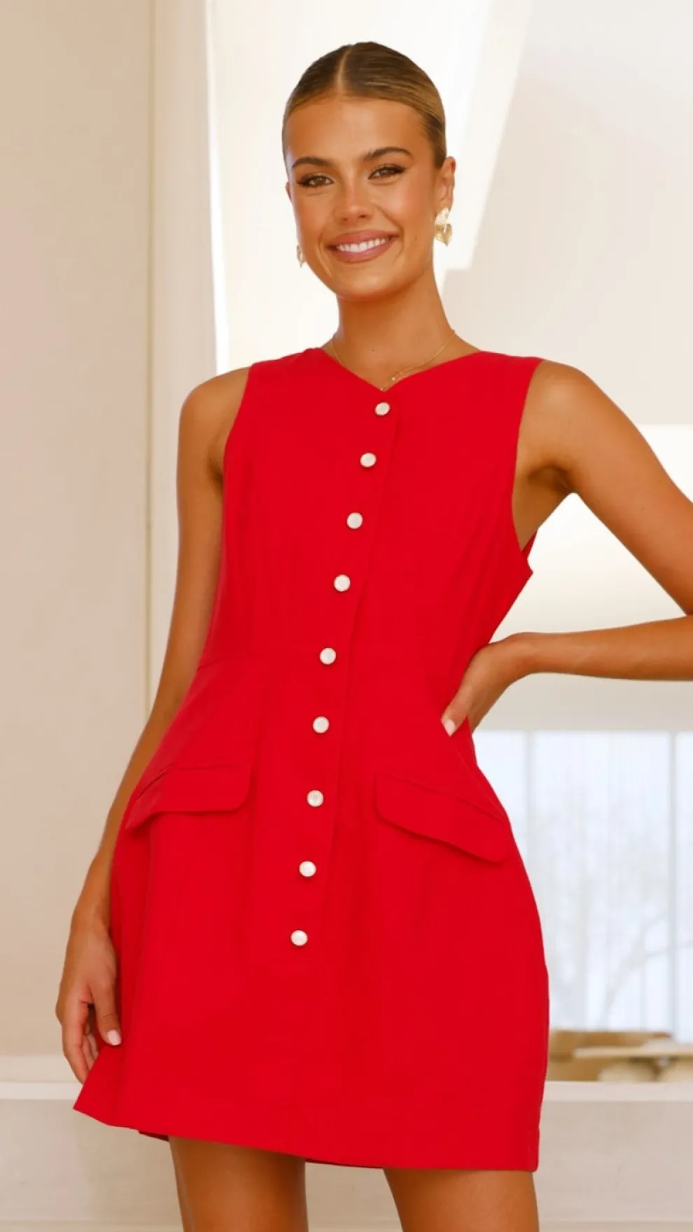 Nylah Mini Dress - Red