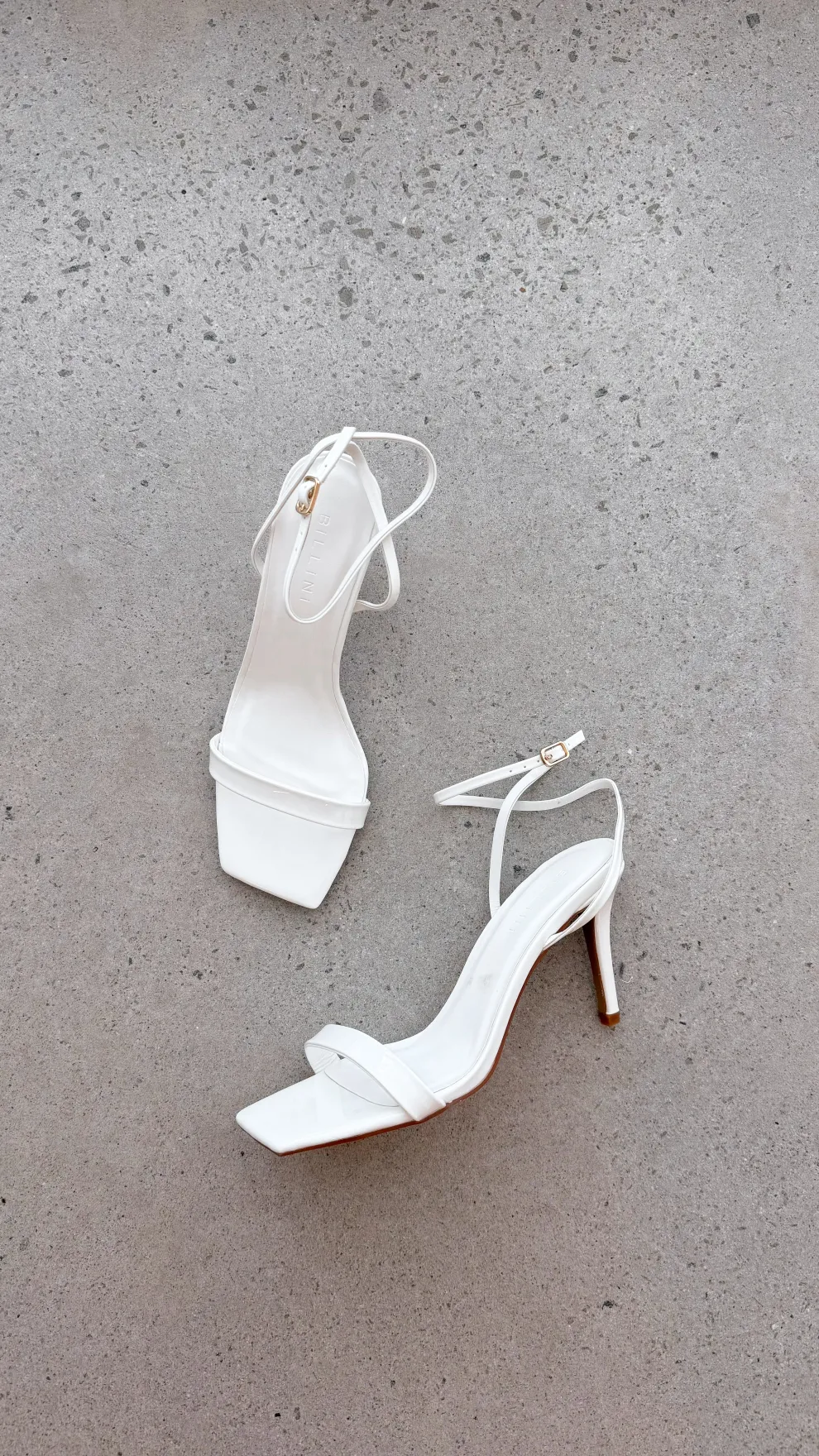 Octans Heel - White Patent