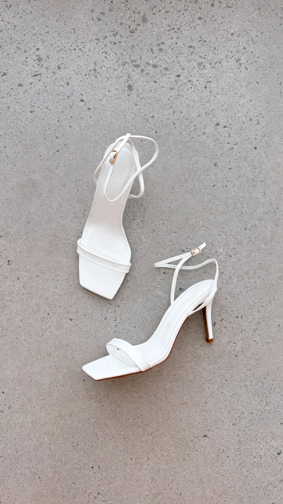 Octans Heel - White Patent