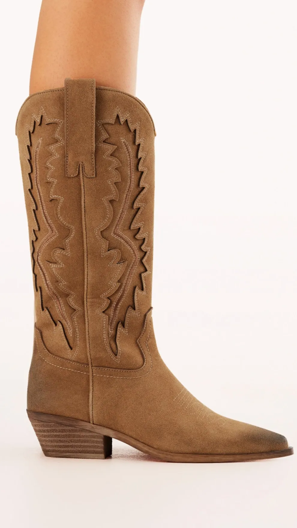 Olea Boots - Tan Suede
