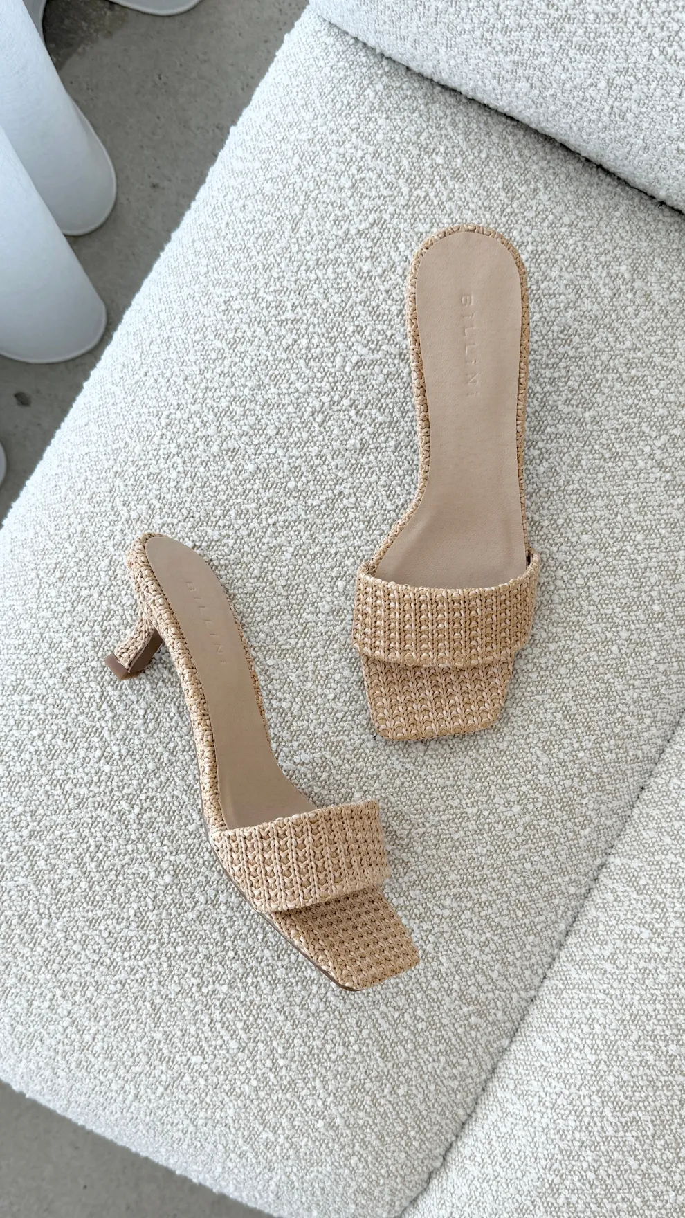 Olga Heel - Natural Raffia