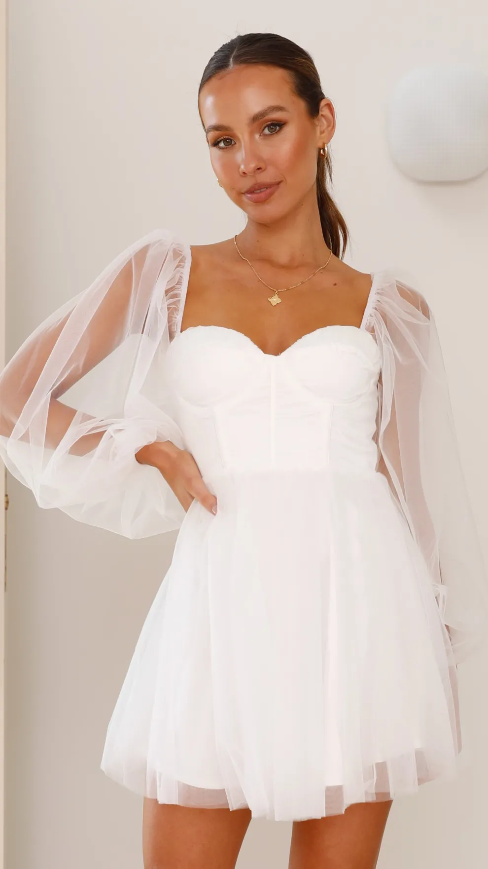 Olivia Mini Dress - White