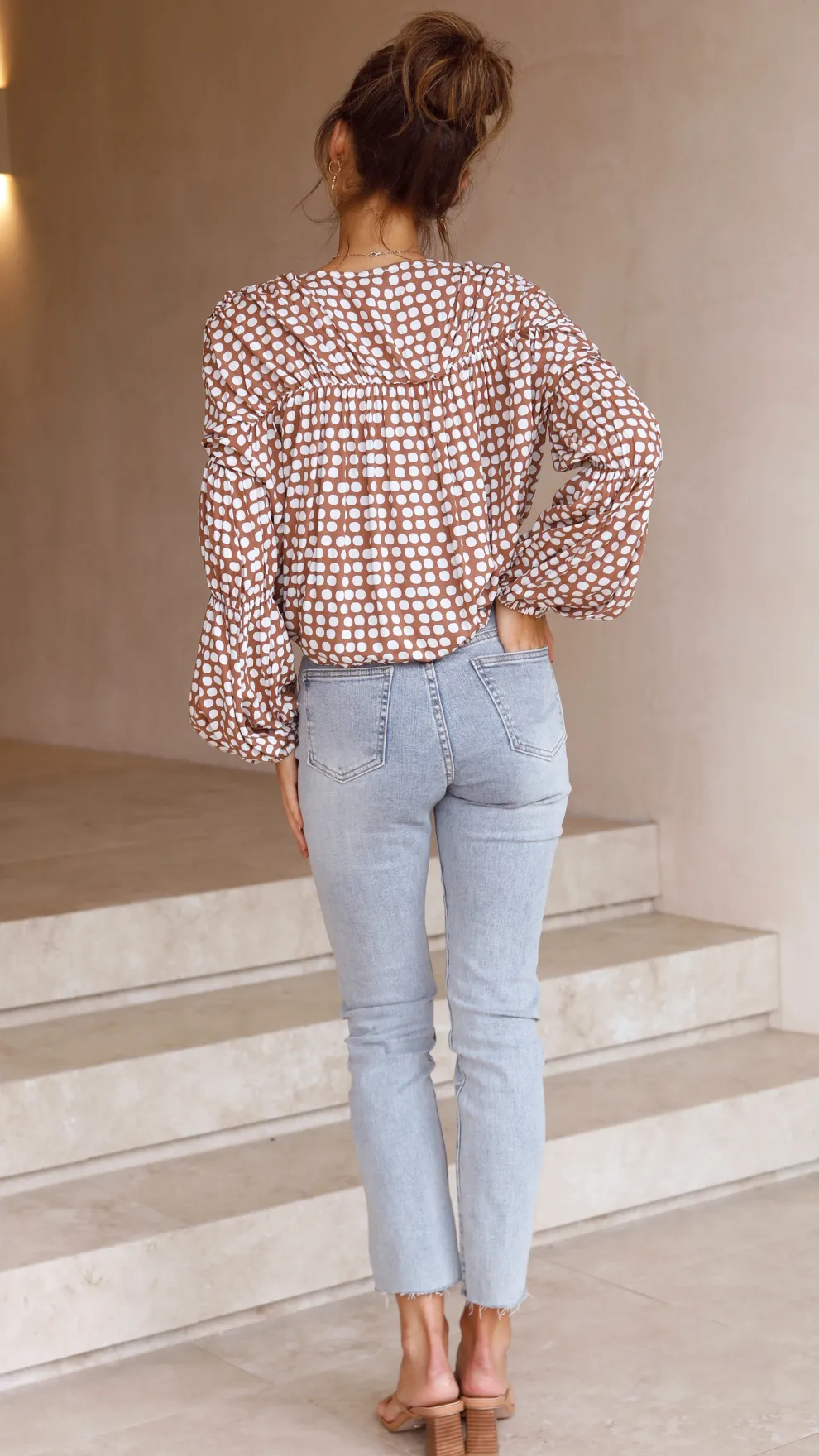 Orane Top - Brown Spot