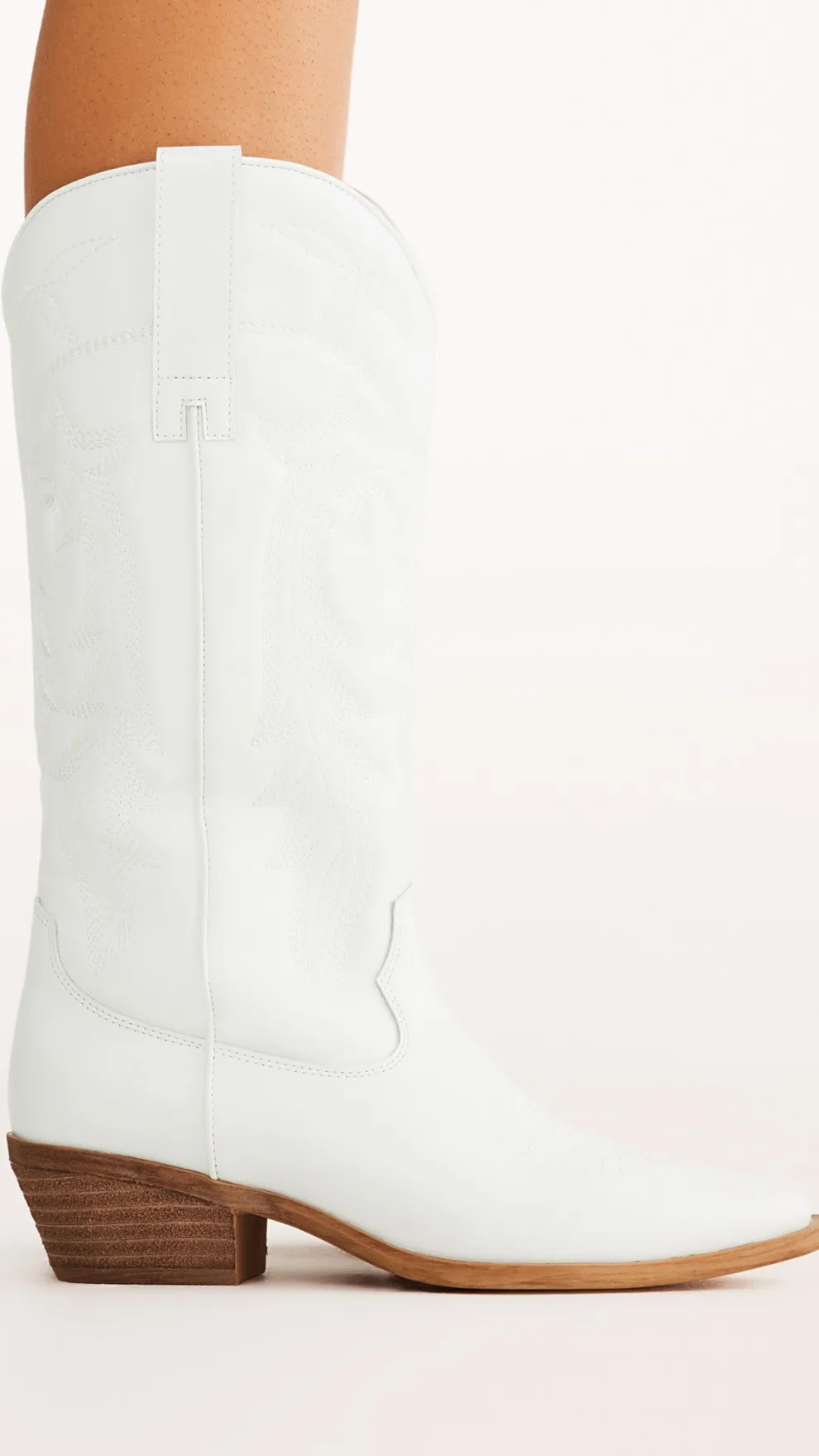 Ottilie Boots - White