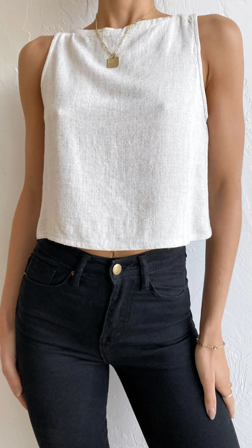 Persephone Crop Top - Natural