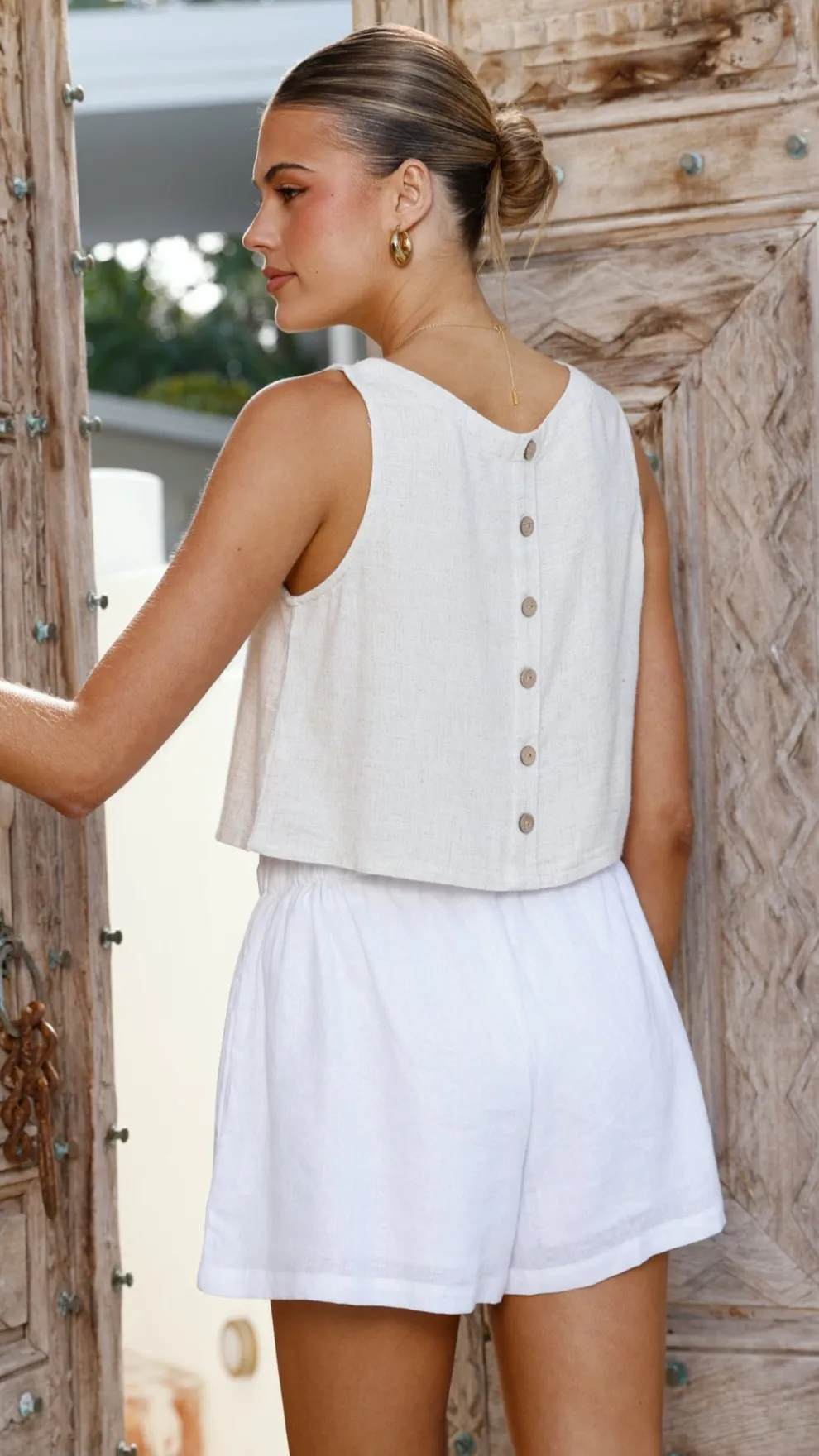 Persephone Crop Top - Natural