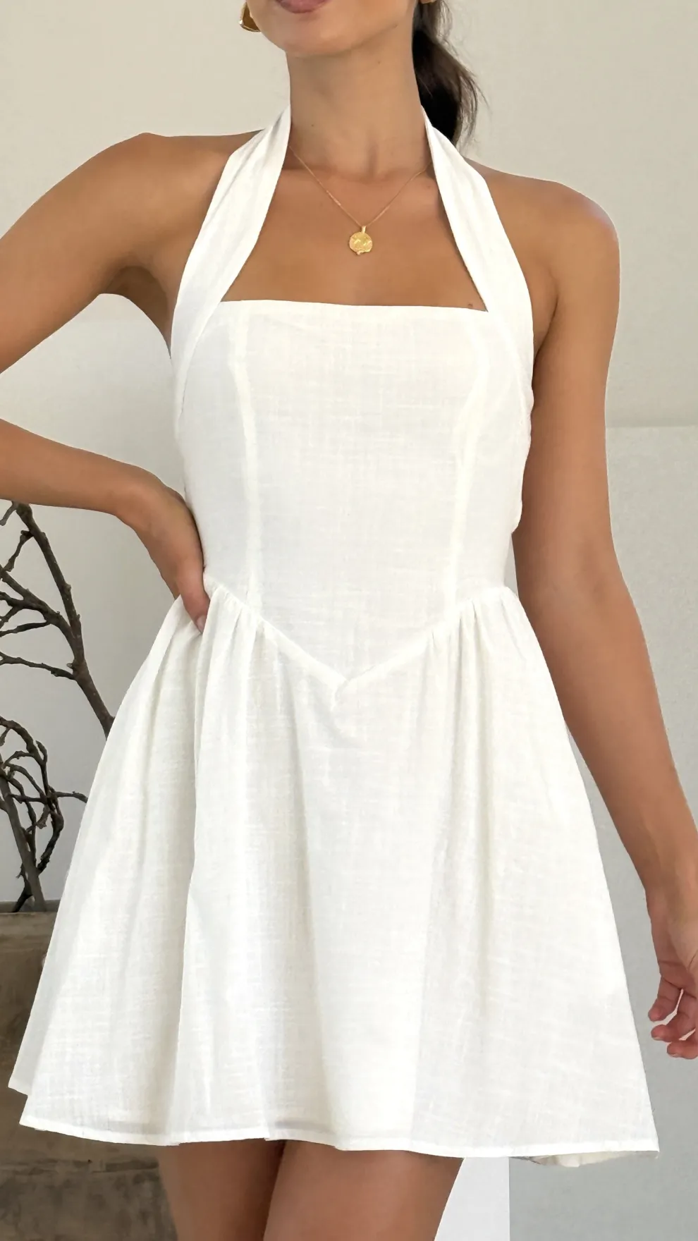Peyton Mini Dress - White