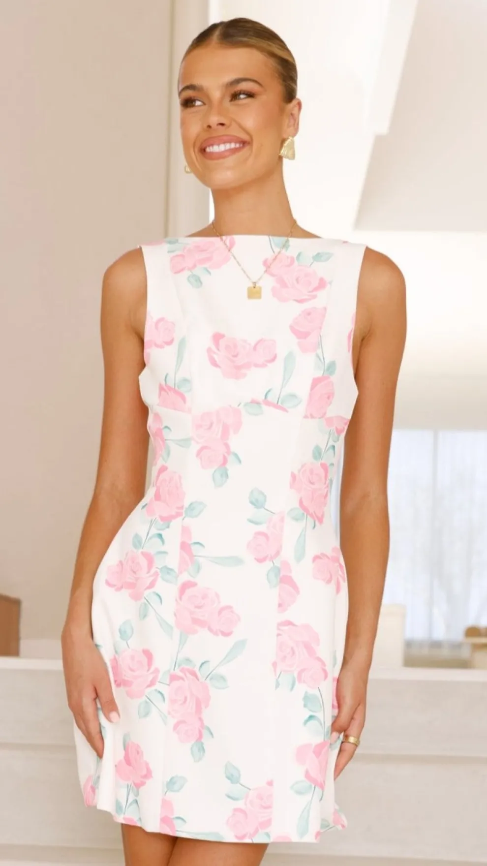 Rafiki Mini Dress - Pink Floral