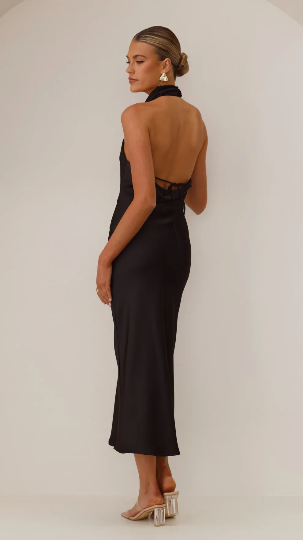 Rina Midi Dress - Black