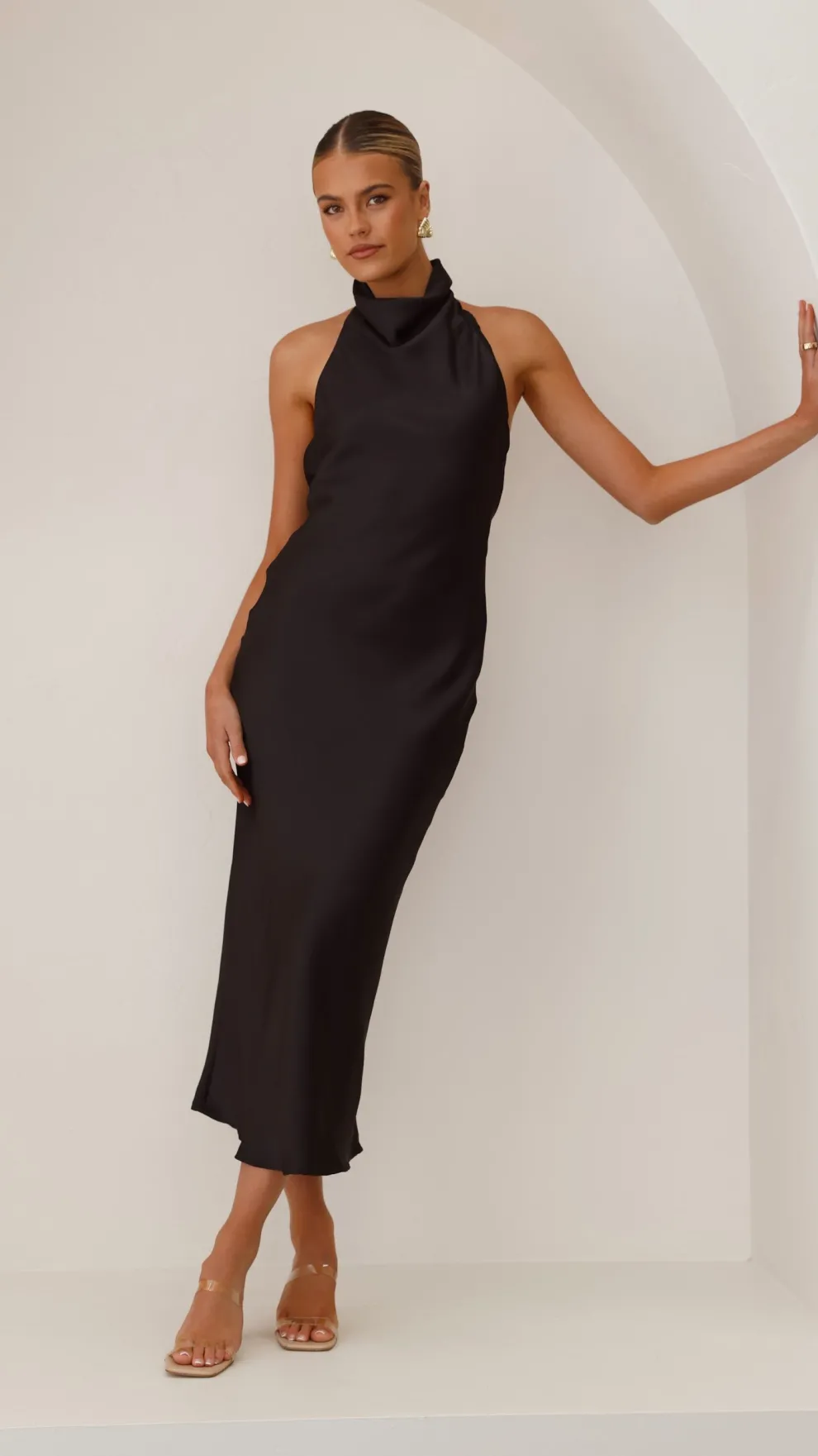 Rina Midi Dress - Black