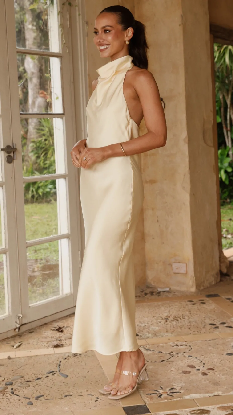 Rina Midi Dress - Yellow