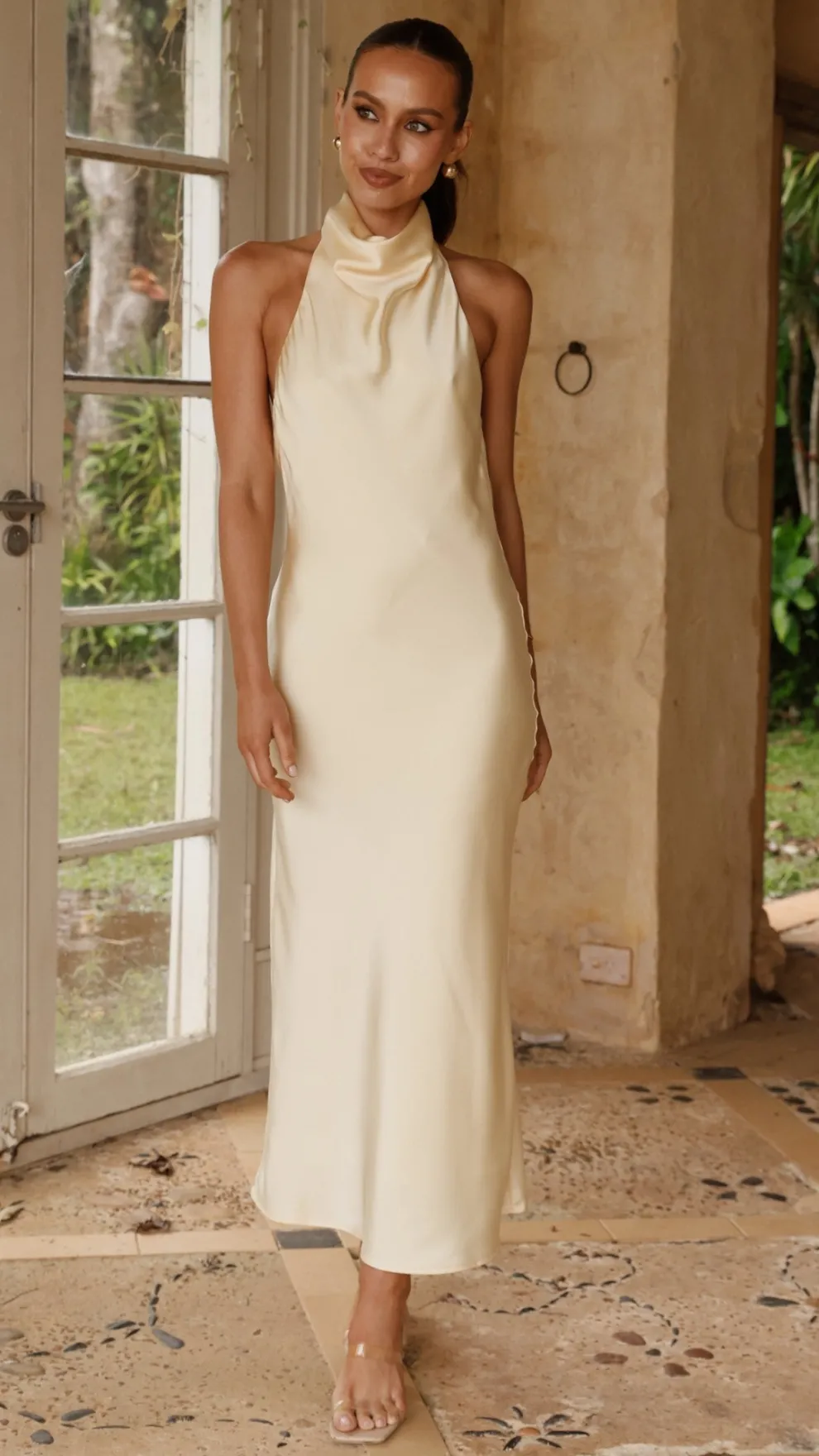 Rina Midi Dress - Yellow