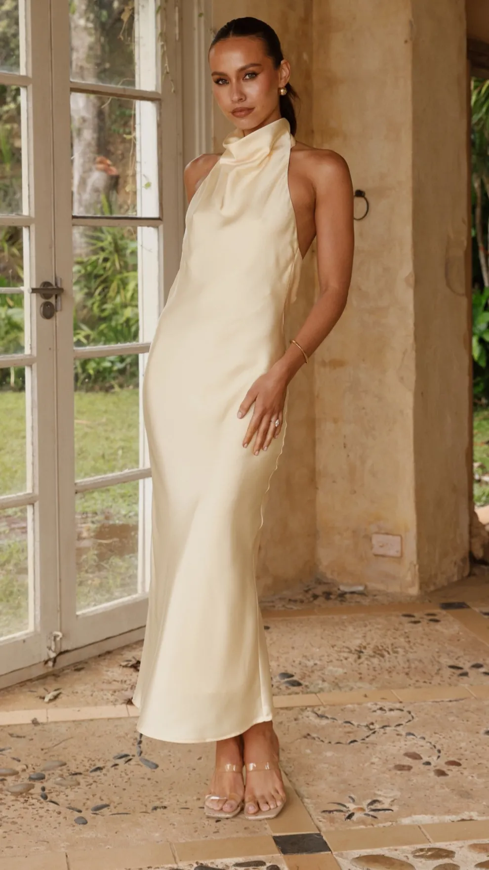 Rina Midi Dress - Yellow