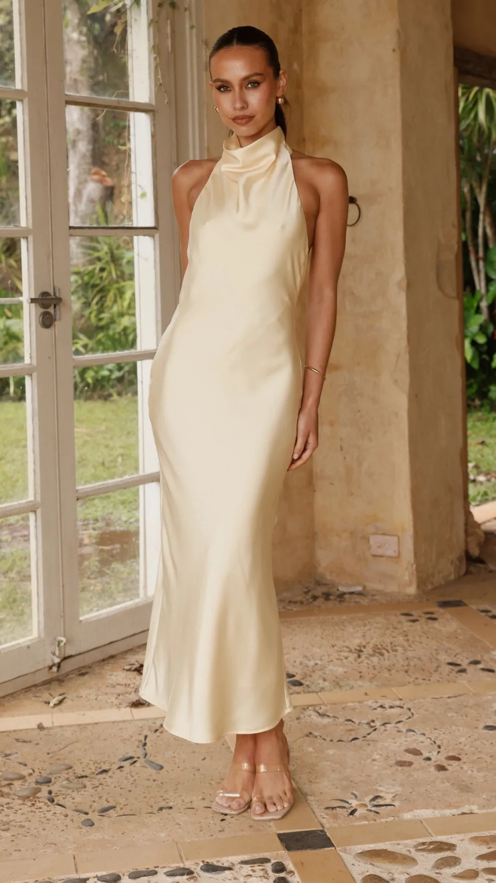 Rina Midi Dress - Yellow