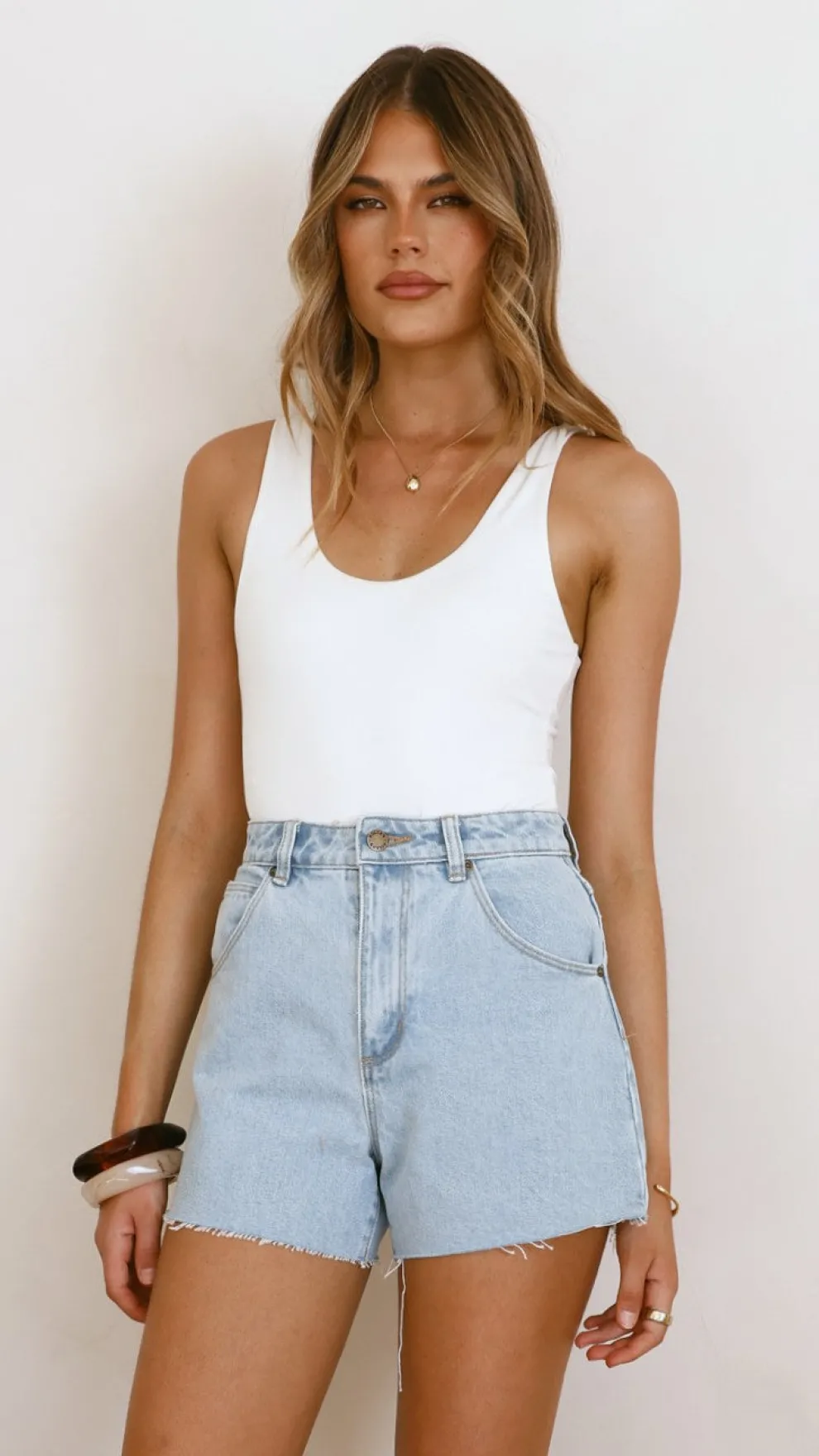 Rollas Mirage Short - Nina Blue Organic