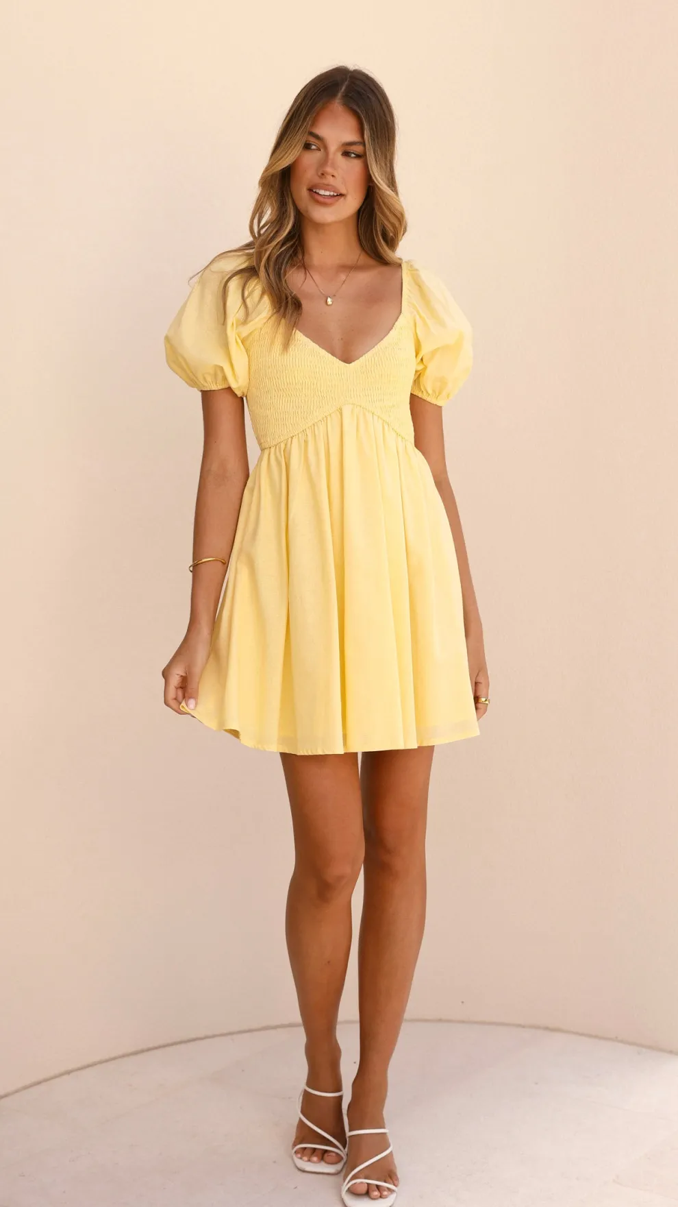 Sahirah Mini Dress - Yellow