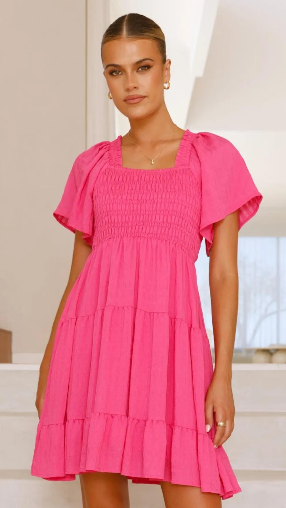 Sammi Mini Dress - Hot Pink