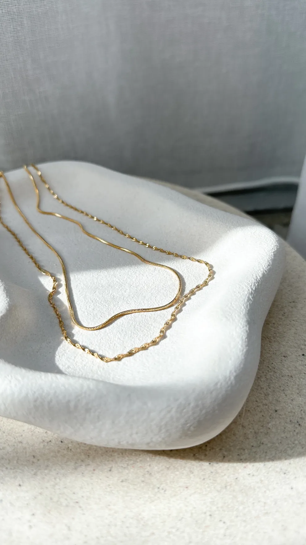 Sarah Twist Necklace Set - Gold