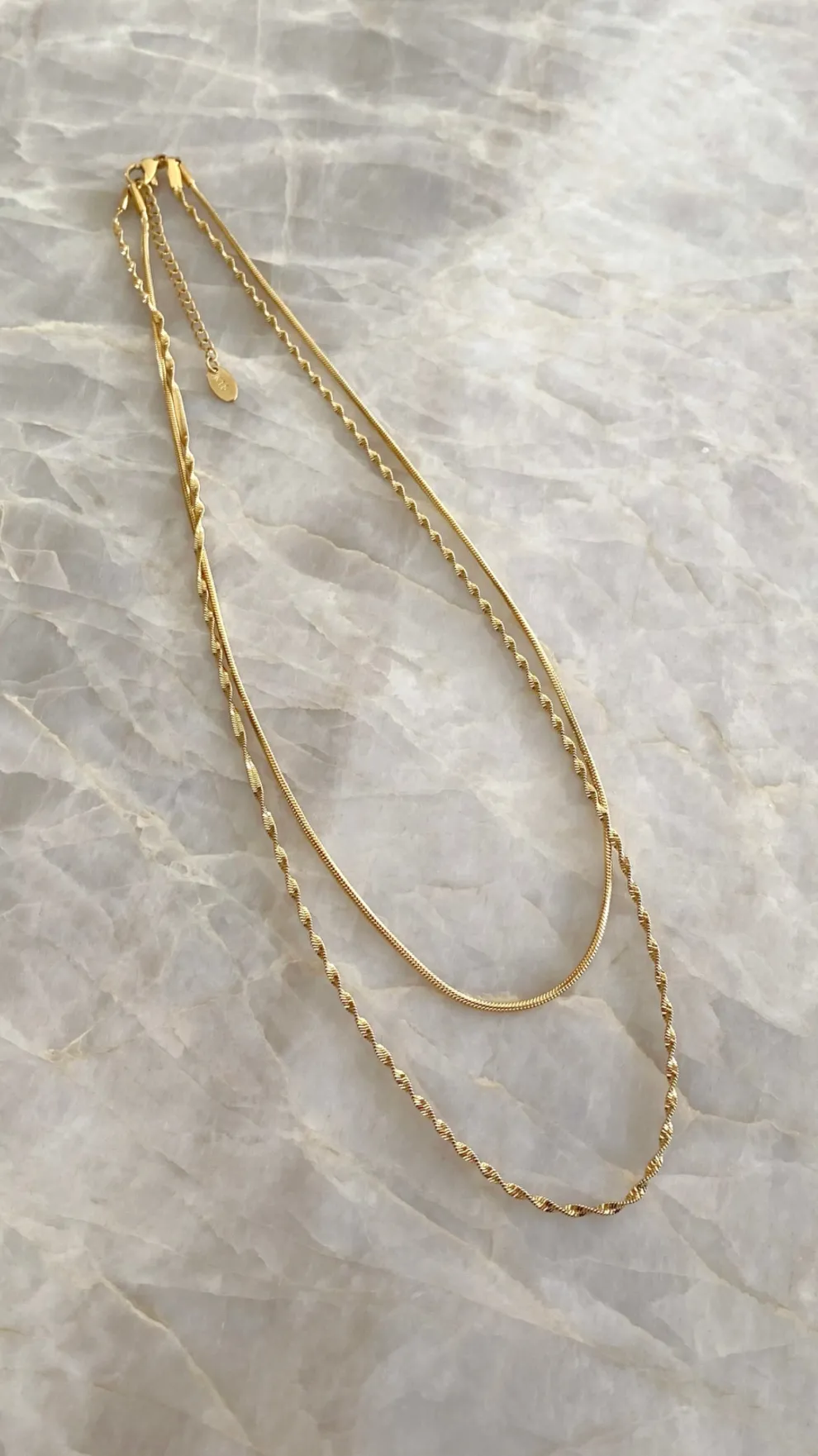 Sarah Twist Necklace Set - Gold