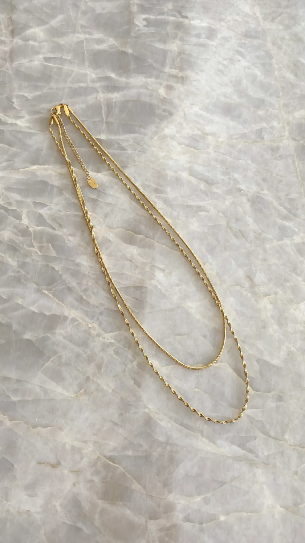 Sarah Twist Necklace Set - Gold